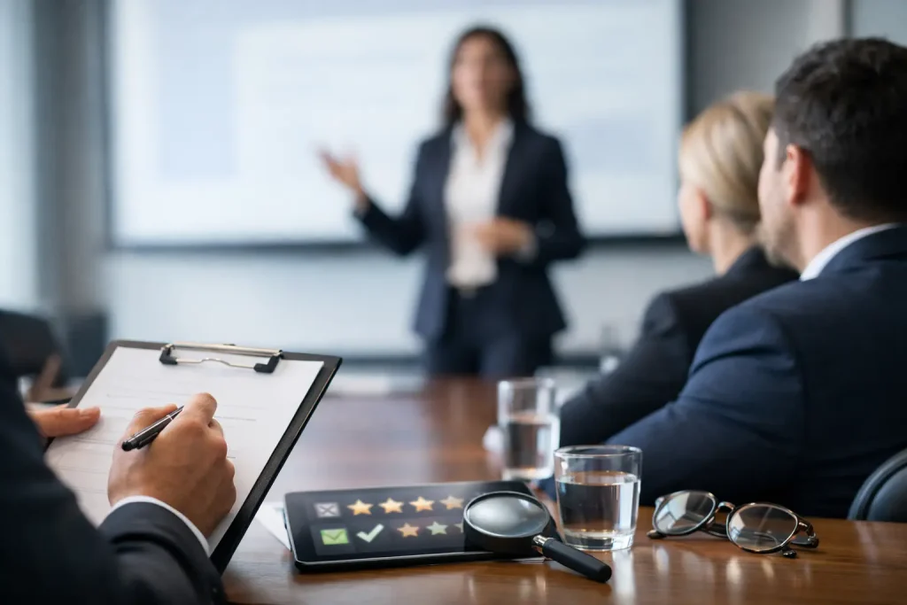 Corporate Speaker Review Criteria That Work